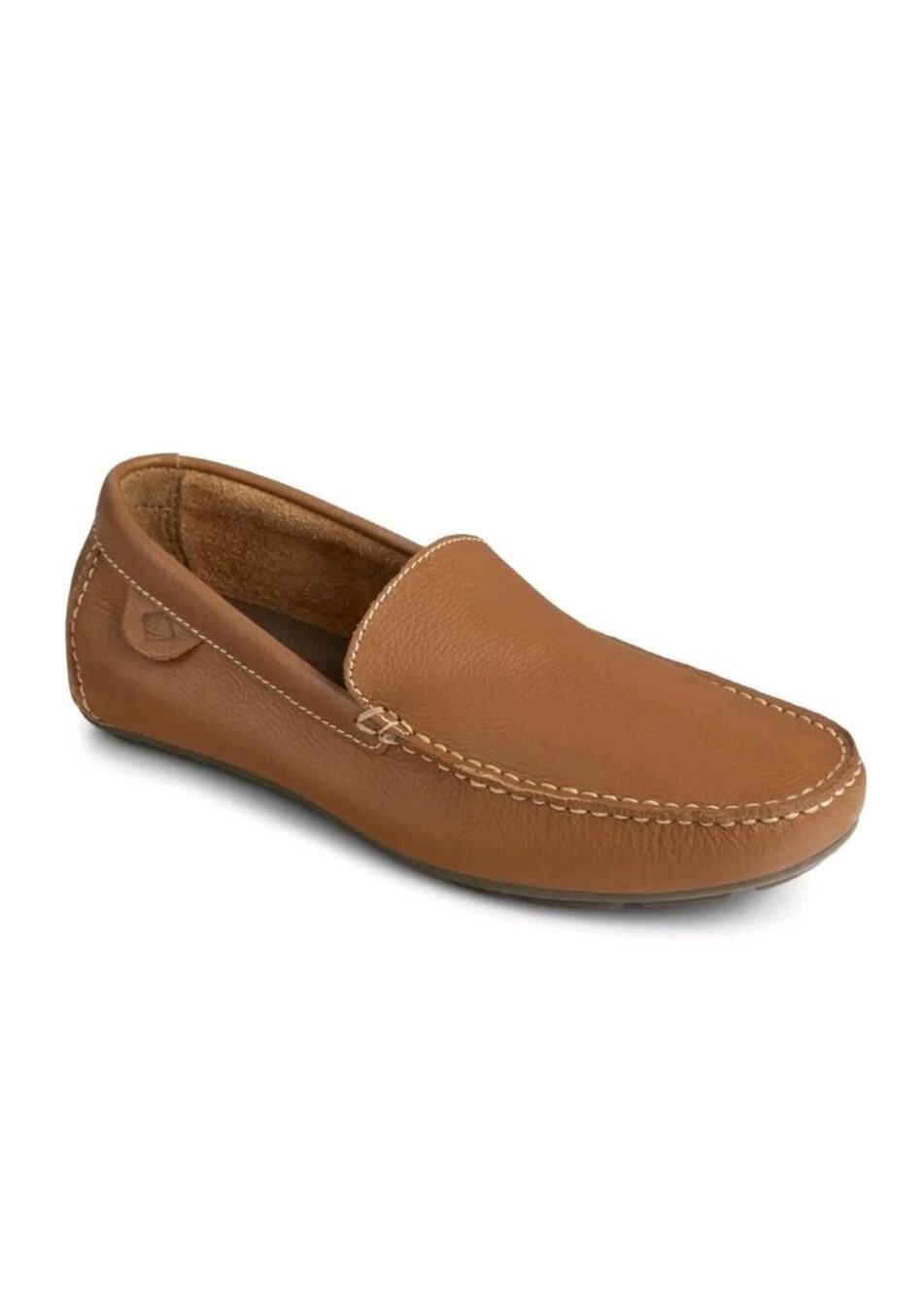 Sperry 9.5 Top Sider Wave Venetian Driver Loafer Medium Beige Leather Boat Shoes
